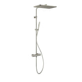 Hotbath Gal SDSGL9 thermostatische stortdoucheset - hoofddouche 27x40cm - Geborsteld Nikkel
